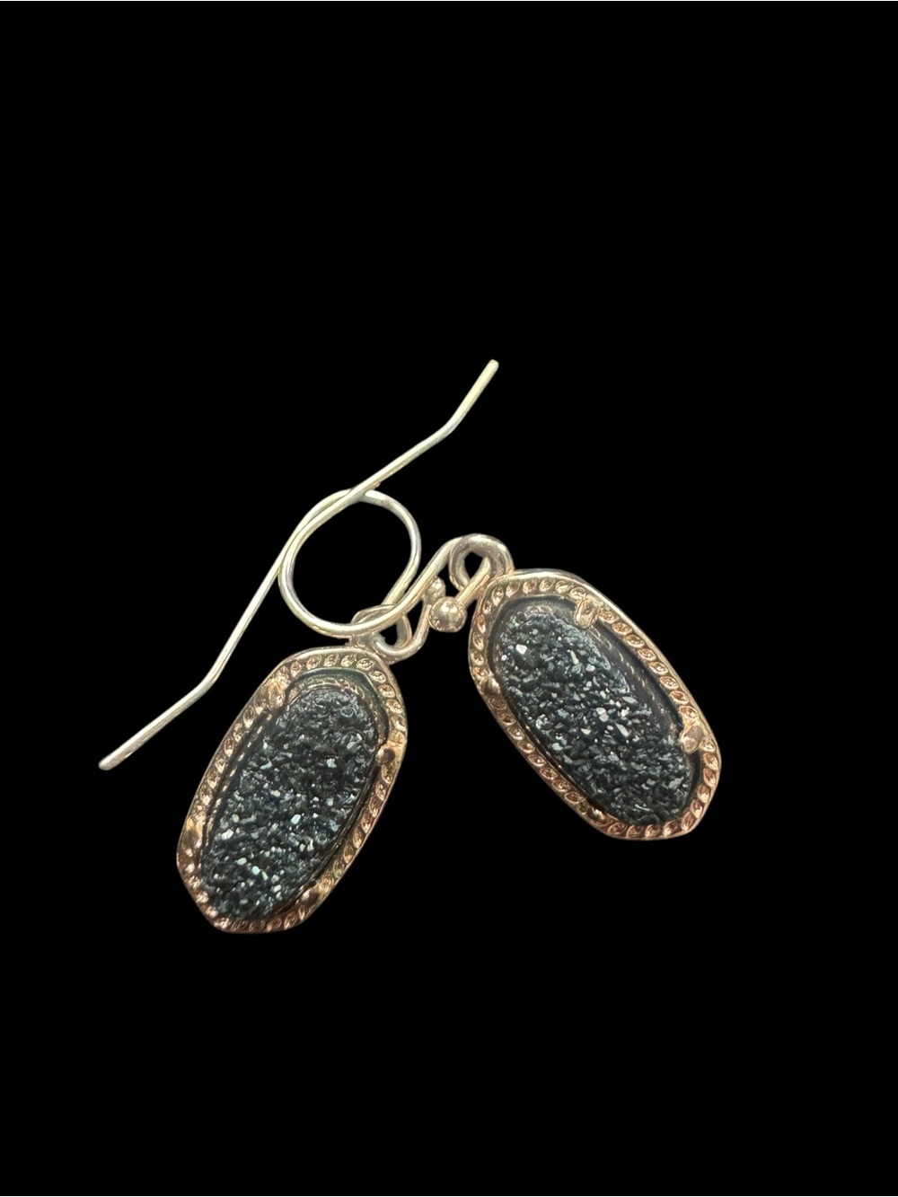 Kendra Scott Druzy Sparkle Oval Drop Earrings